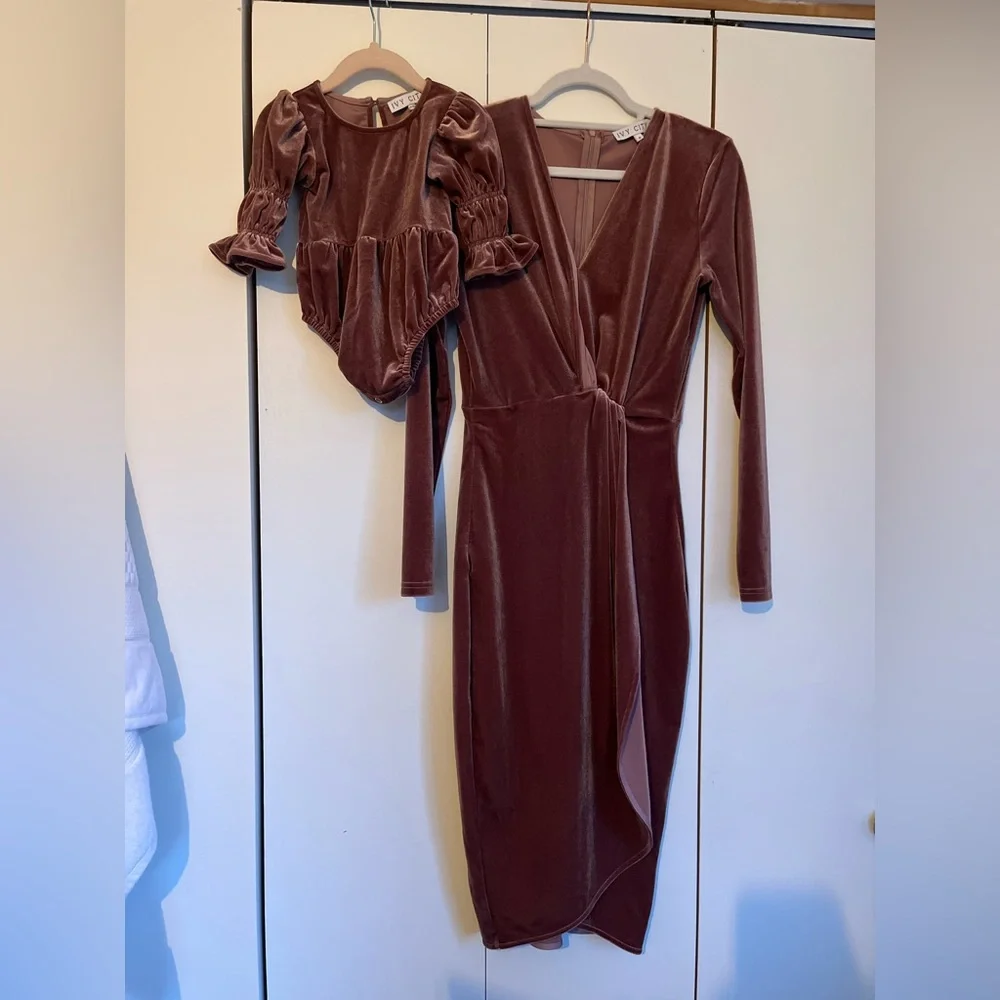 Ivy City Co. Velvet Mom & Mini MATCHING SET